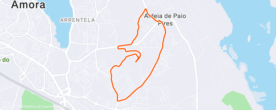 Map of the activity, Easy Run + Strides