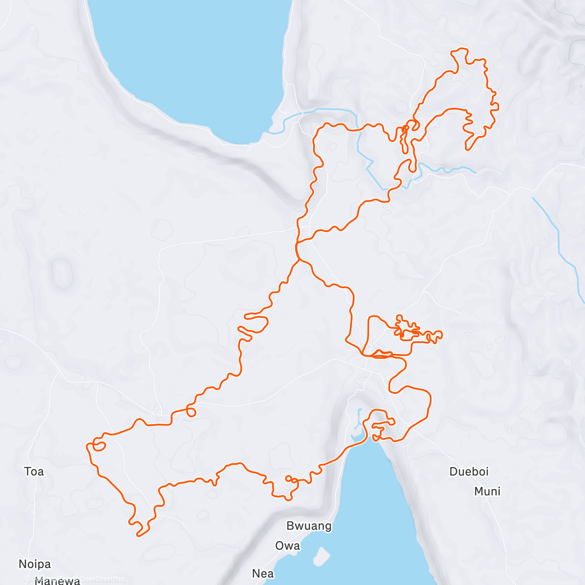 Map of the activity, Zwift - Shisa Shakedown in Makuri Islands
