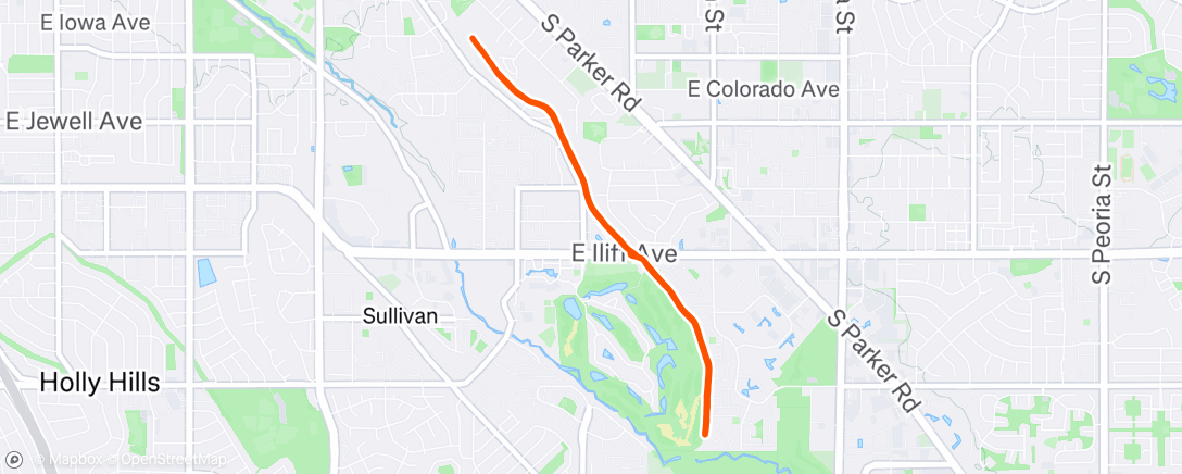 Map of the activity, Afternoon Walk