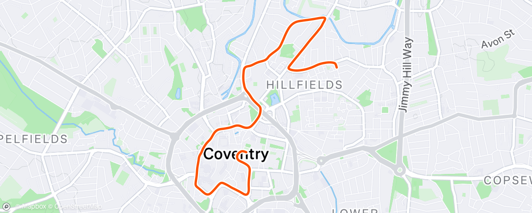 Map of the activity, Easy 3 miles