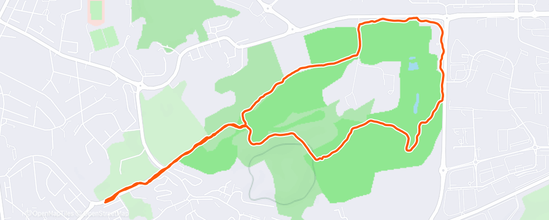 Map of the activity, Morning Walk