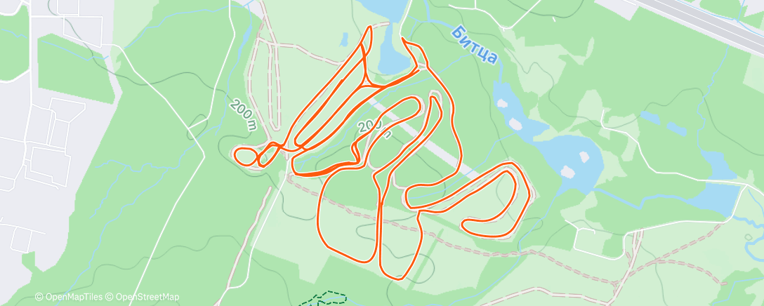 Map of the activity, Северный лыжный заезд (после обеда)