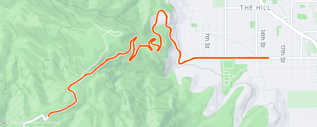 Kaart van de activiteit “Flagstaff Mtn”