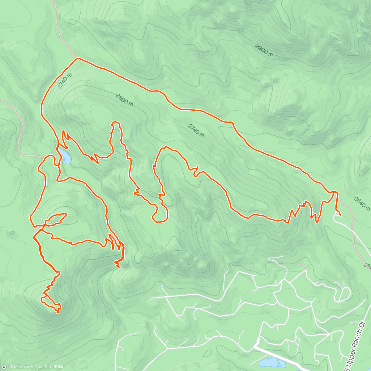 Map of the activity, The waterfall