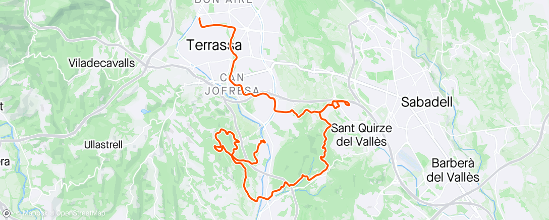 Map of the activity, Serra Galliners