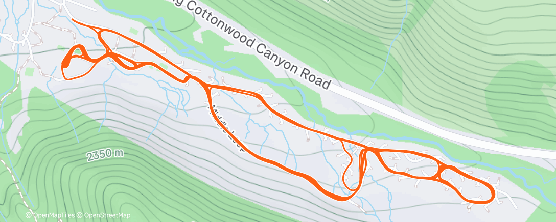 Map of the activity, Morning Nordic Ski