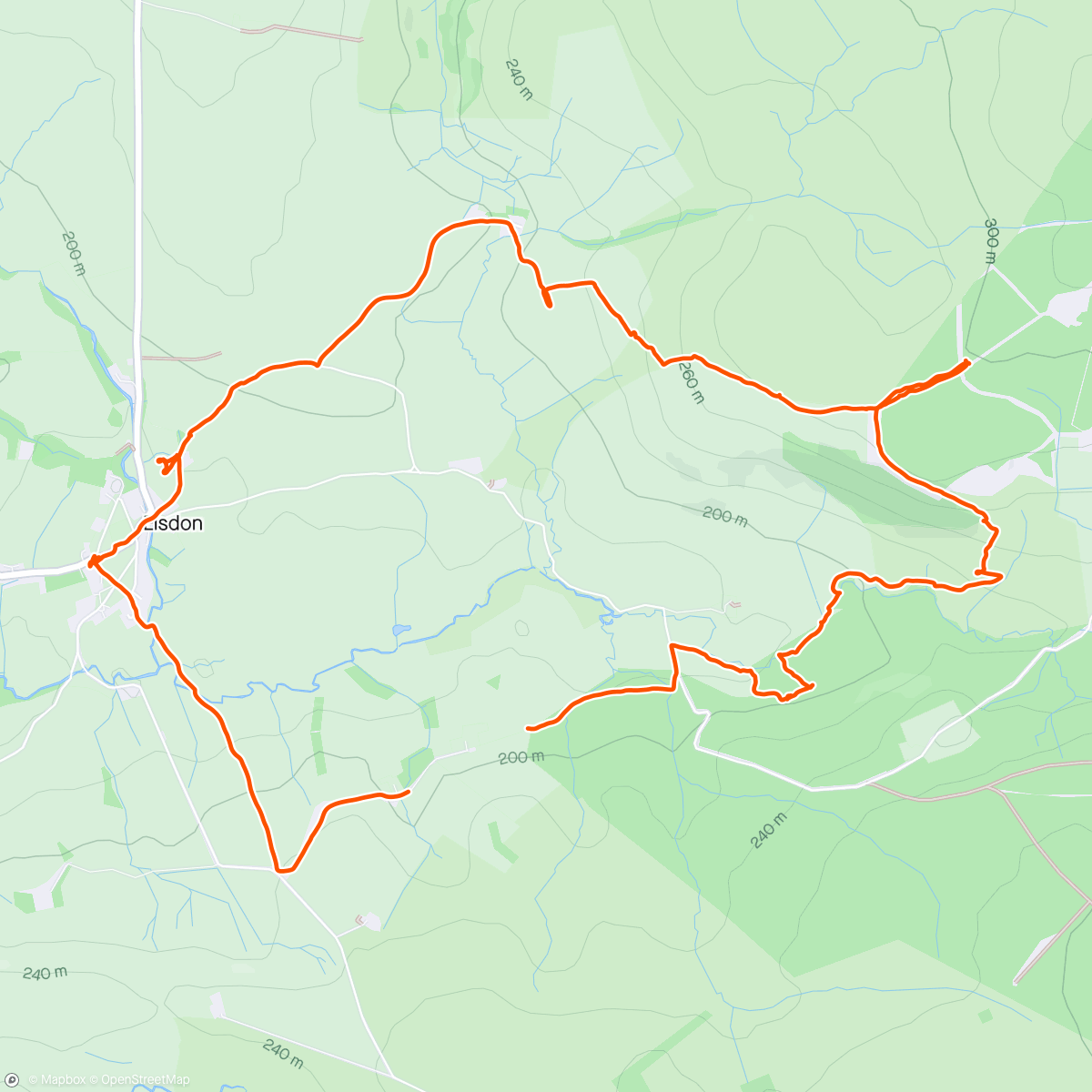 Map of the activity, Lovely hike around Elsdon stopping at the village pub for a delicious Sunday lunch 😋.  Got a bit lost! 🙈🤣