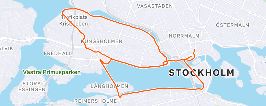 Map of the activity, Lunch Run