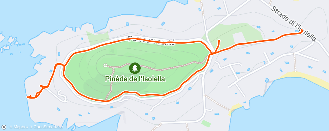 Map of the activity, Marche dans l'après-midi