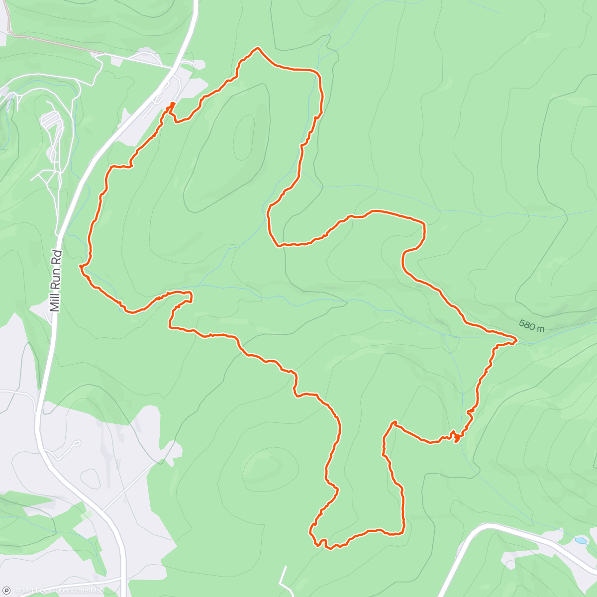 Mapa de la actividad (Bear run hike. Many new bird songs identified with an app
Beautiful quiet hike)