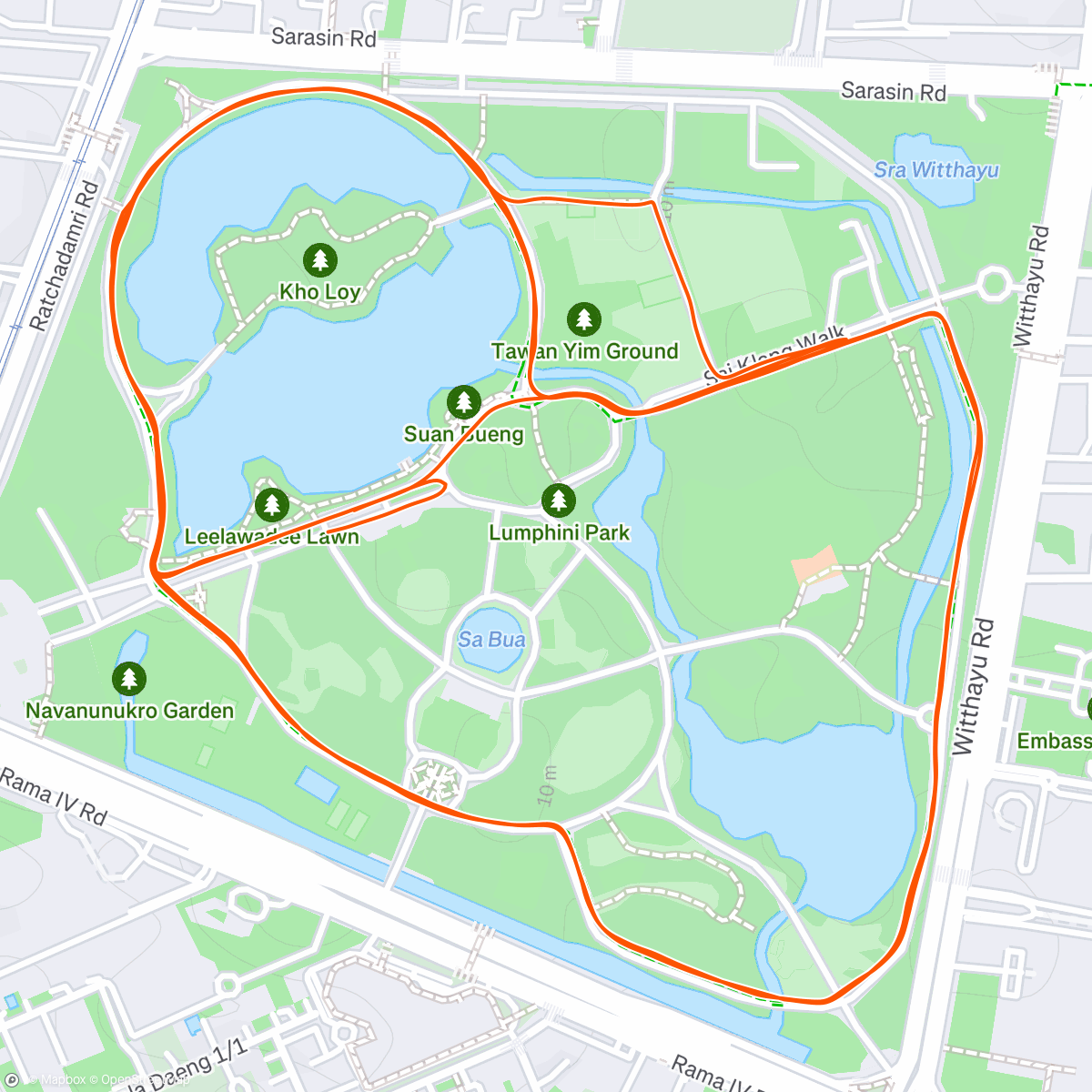 Map of the activity, Lunch Run 🐊