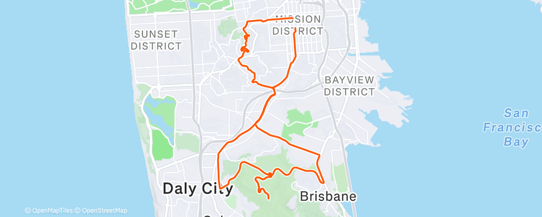 Map of the activity, Morning Ride