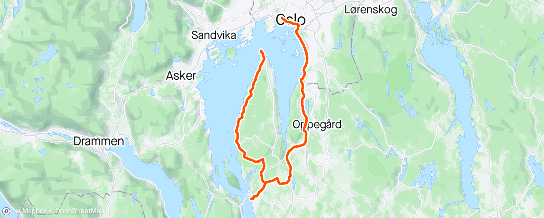 Map of the activity, Drøbak w/ Christian