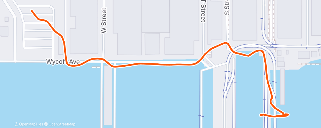 Map of the activity, Morning Walk