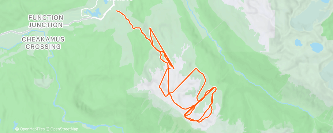 Map of the activity, Morning Alpine Ski