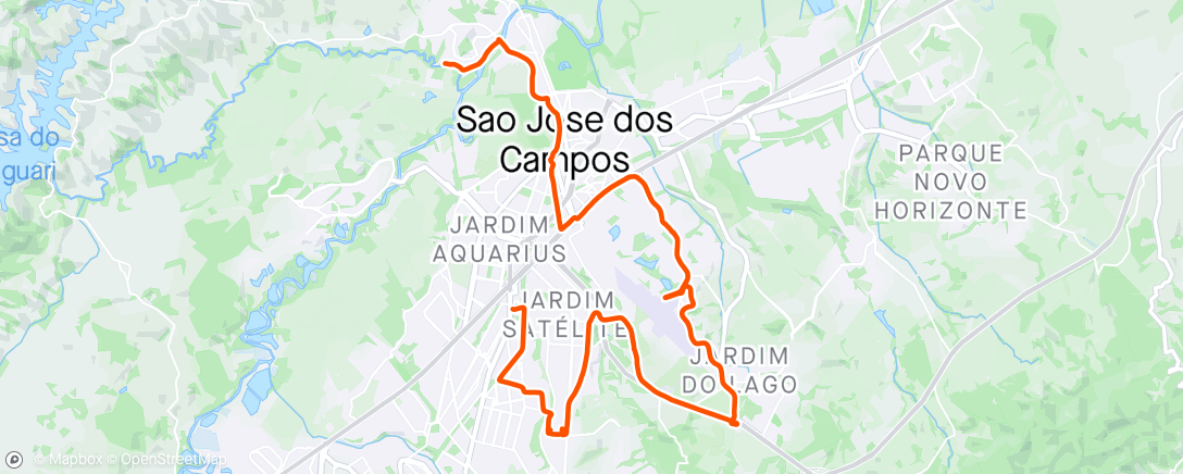 Map of the activity, 58 km, atualizando….
