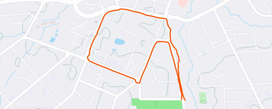 Map of the activity, Morning Run
