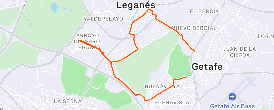 Карта физической активности (Último long run del año)