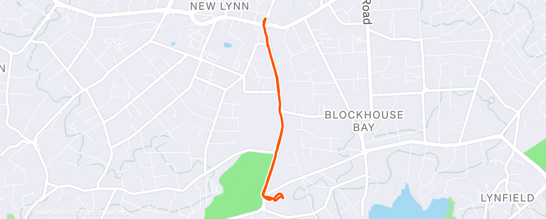 Map of the activity, Morning Walk