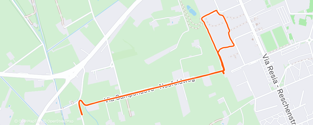 Map of the activity, Mittagspaziergang