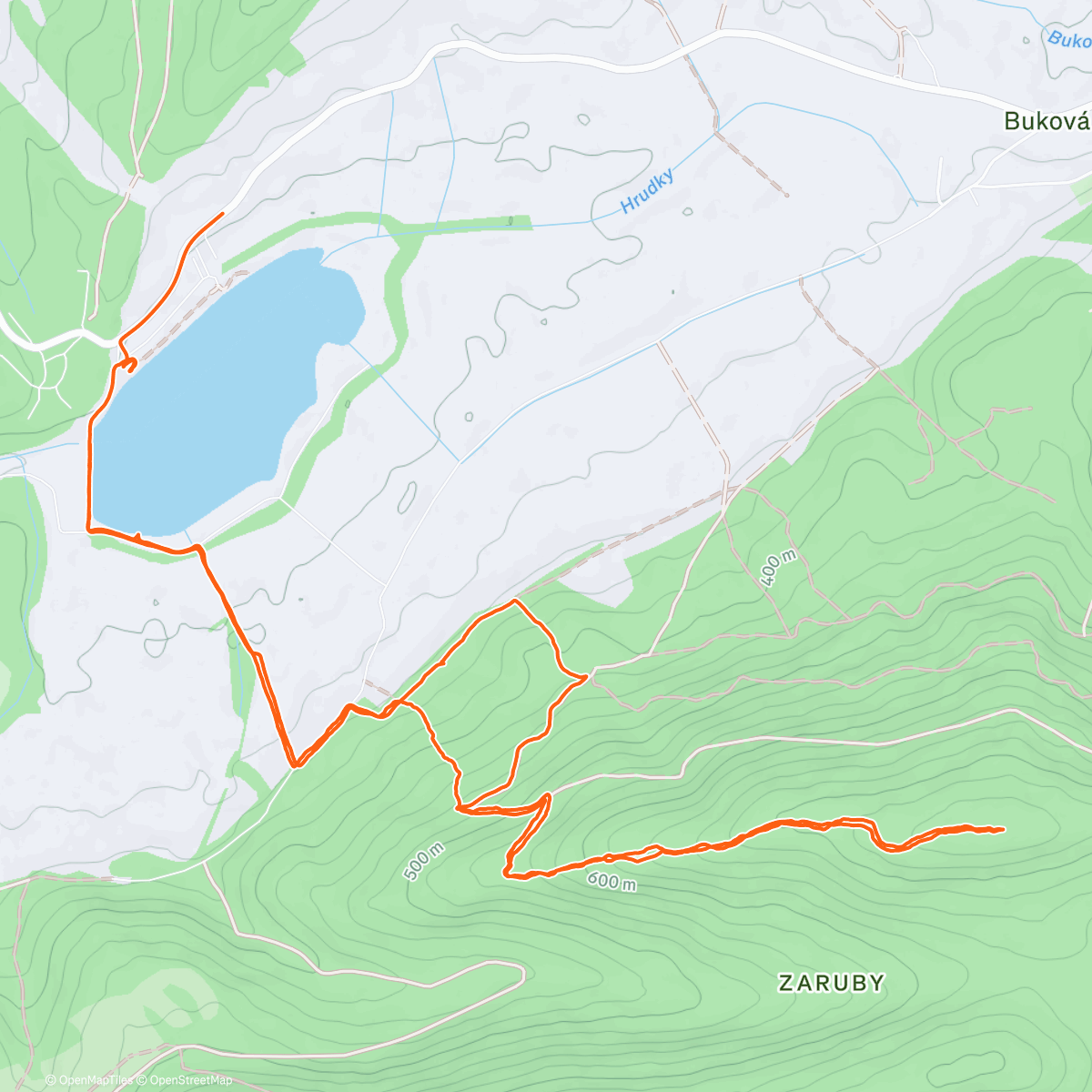 Map of the activity, Zaruby