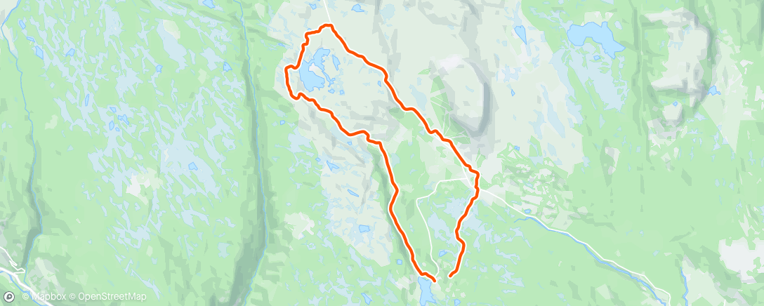 Map of the activity, Nisjuvannet