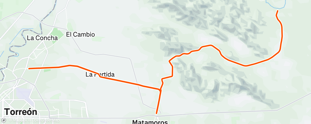 Map of the activity, Morning Ride