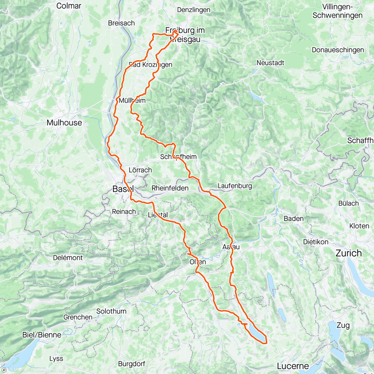 Carte de l'activité Sursee | Schweiz