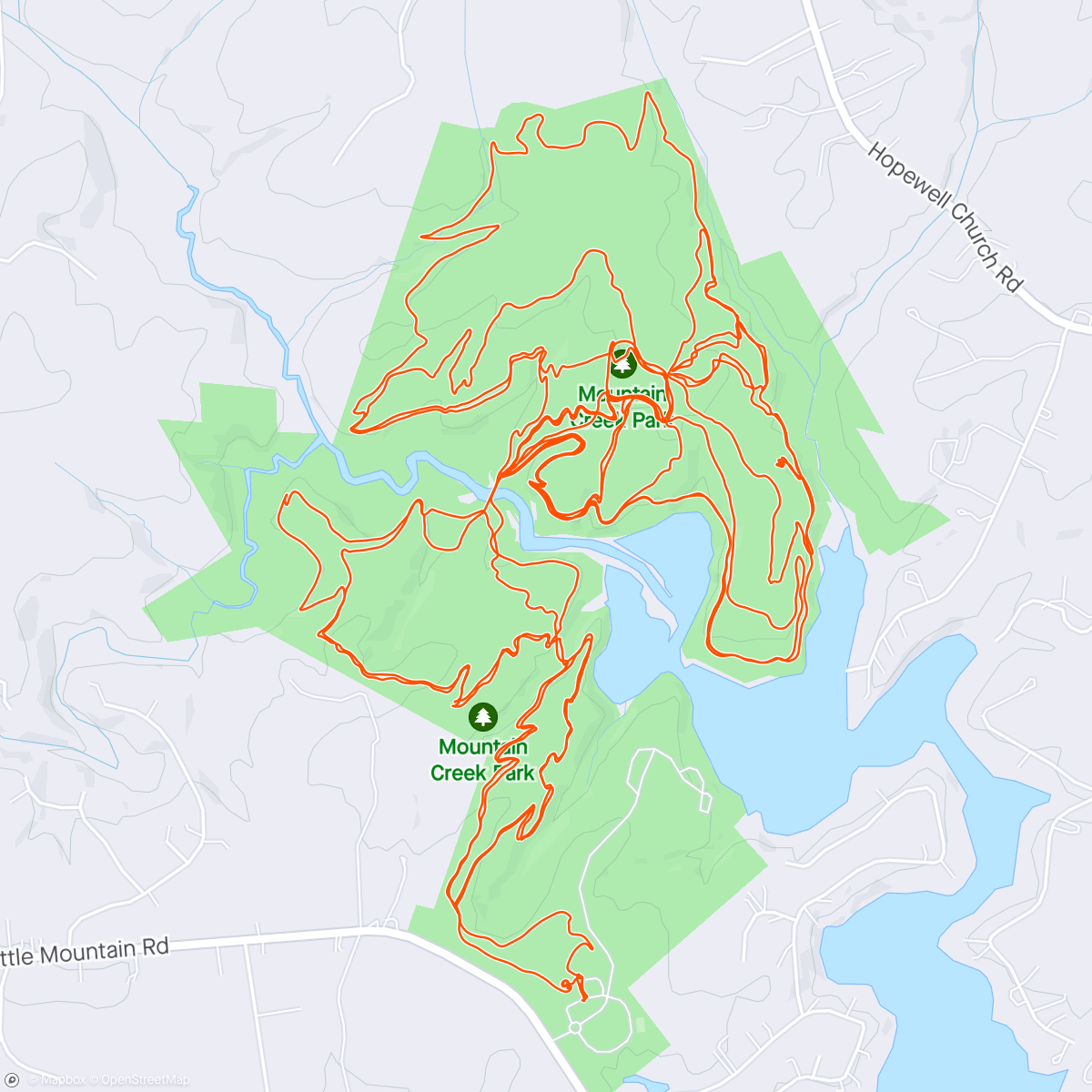 Map of the activity, New to me place, sweet!