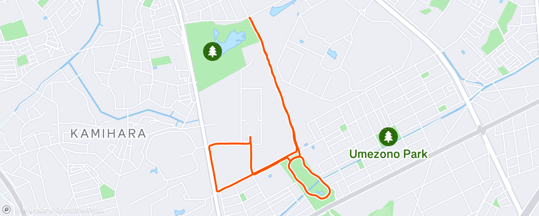 Map of the activity, Lunch Run