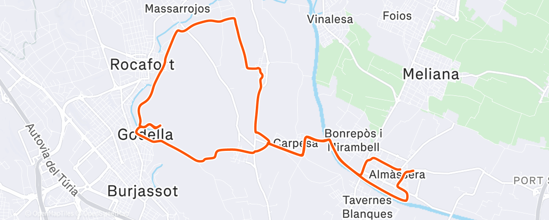 Карта физической активности (Morning Ride)