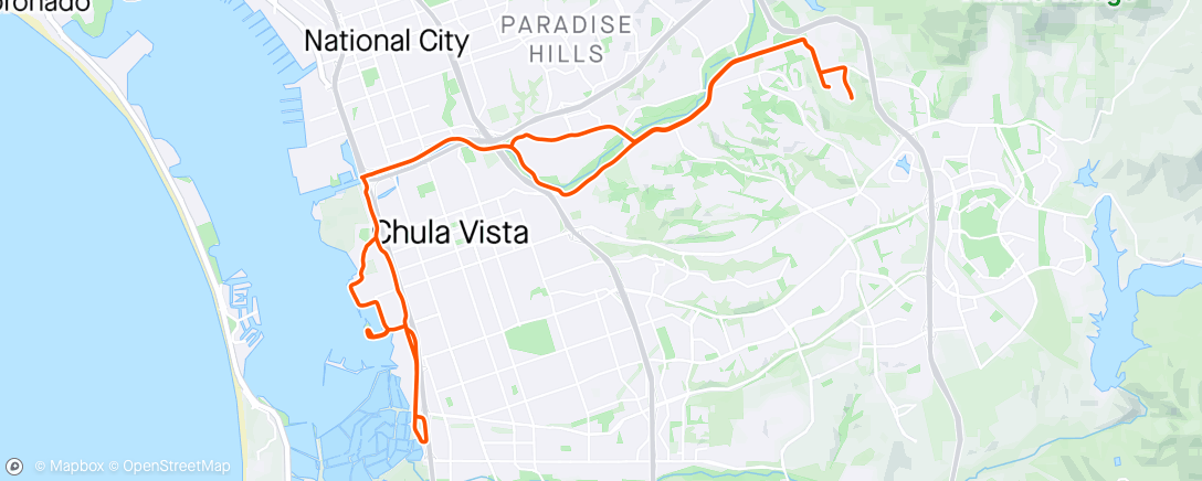 Map of the activity, Sunset Spin