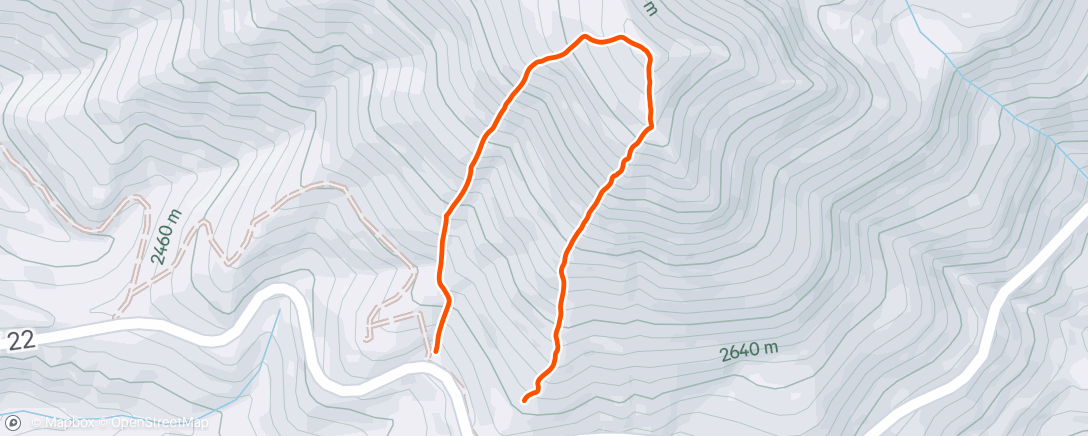 Mapa de la actividad, Morning Backcountry Ski