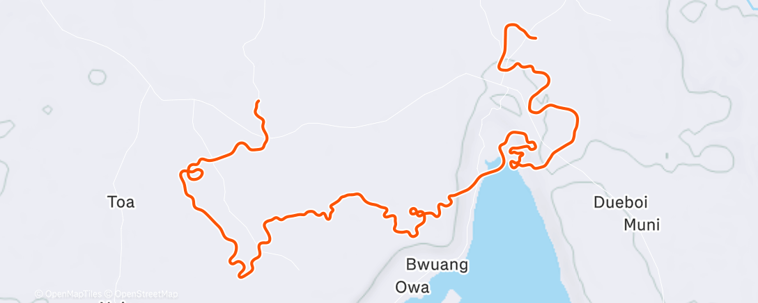 Mapa de la actividad (Zwift - Group Ride: Long - Stage 1 - Tour de Zwift on Shisa Shakedown in Makuri Islands)
