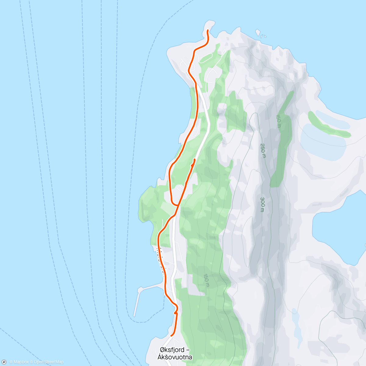 Map of the activity, Promenade langs Lopphavet 🤠