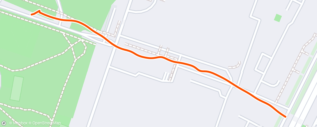 Map of the activity, Afternoon Run