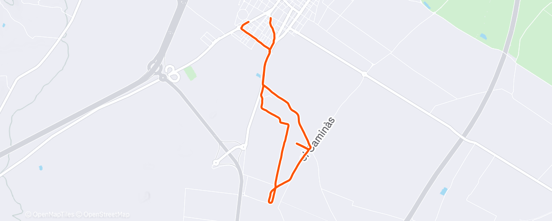 Map of the activity, Morning Walk