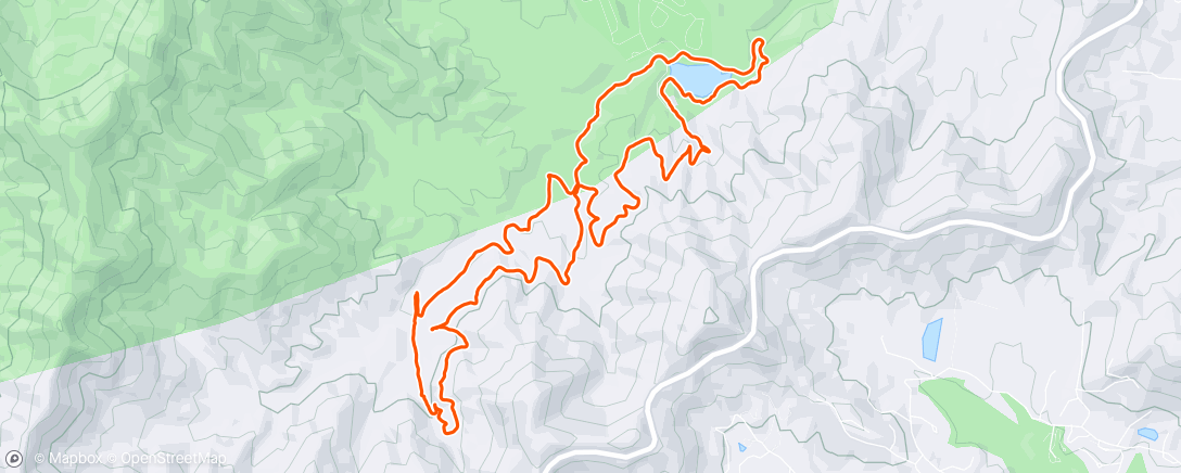 Map of the activity, BC Pogey walk