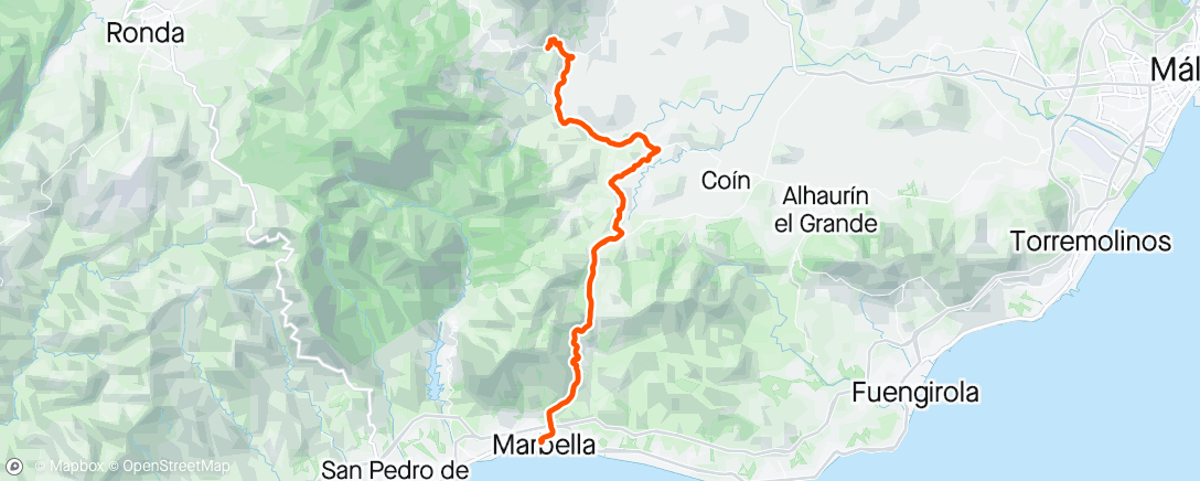 Map of the activity, De retour sur mon vélo de route après 10 jours