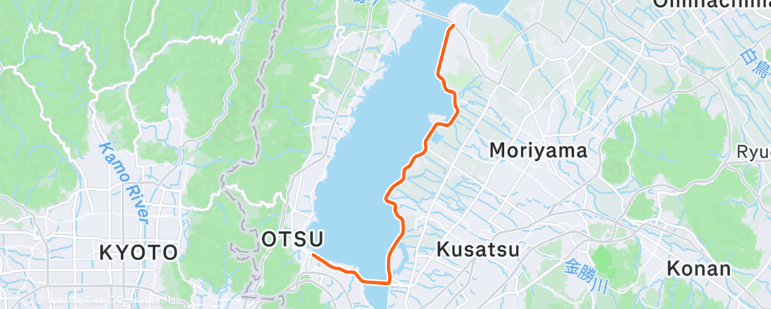 Map of the activity, Lunch Run