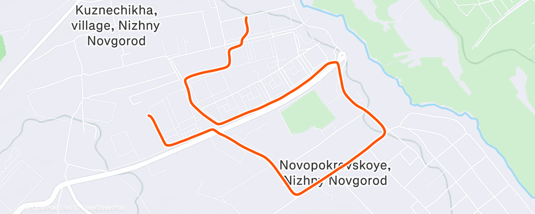 Map of the activity, Полуденный забег