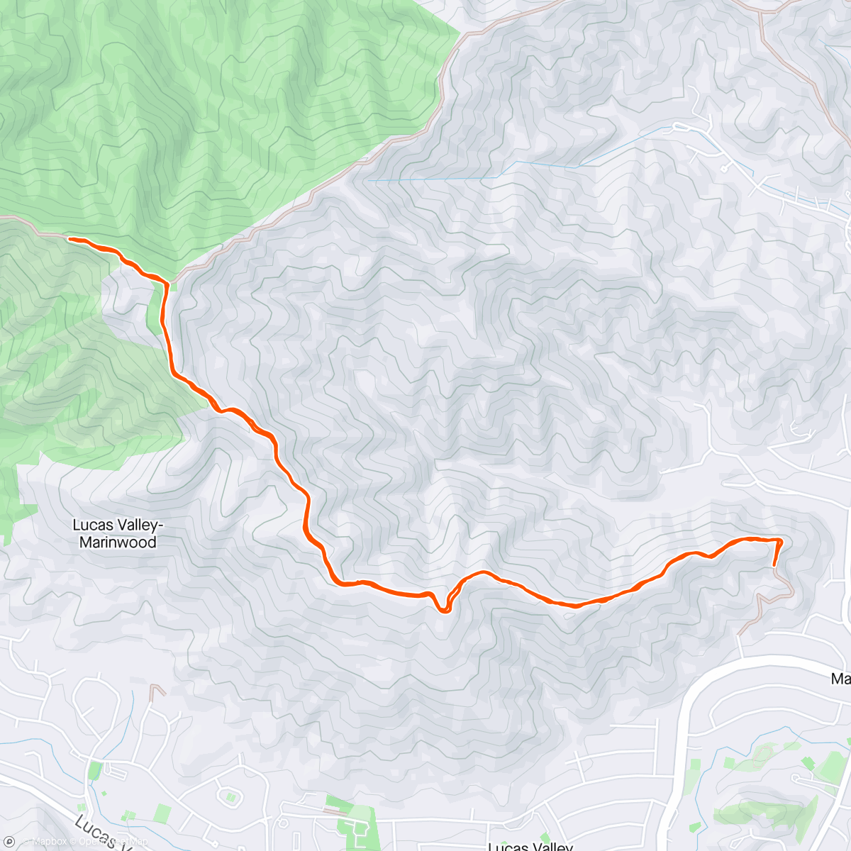 Map of the activity, Queenstown hike