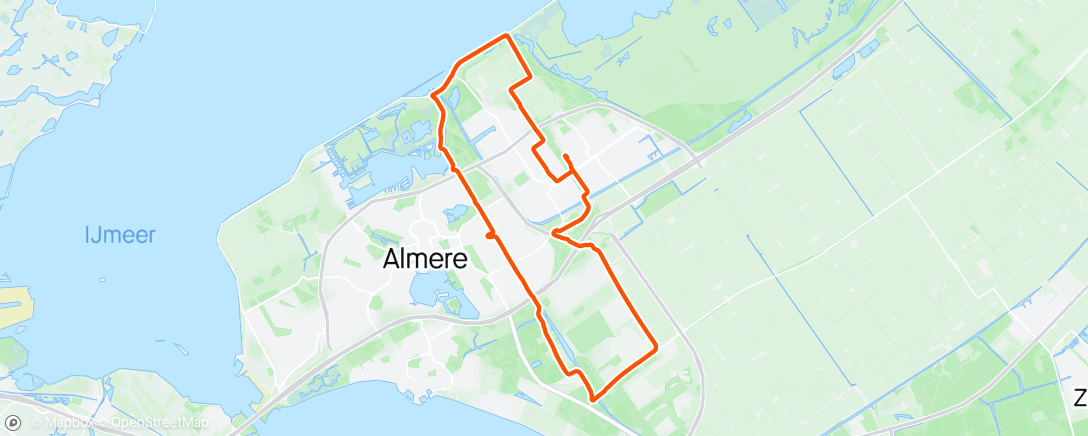Map of the activity, Licht fietsje ineens