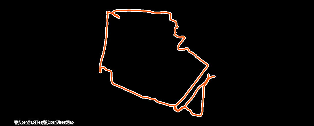 Map of the activity, Lauf am Morgen