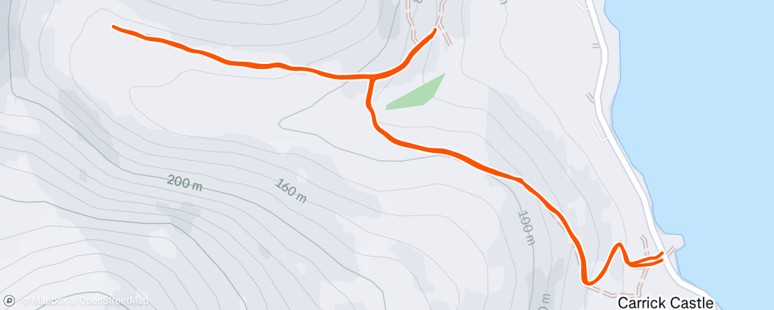 Map of the activity, Afternoon Walk