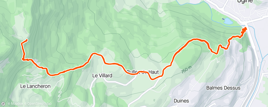 Map of the activity, L'Alpettaz
