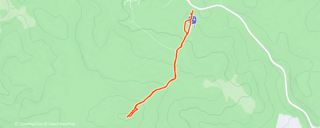 Map of the activity, Lunch Hike