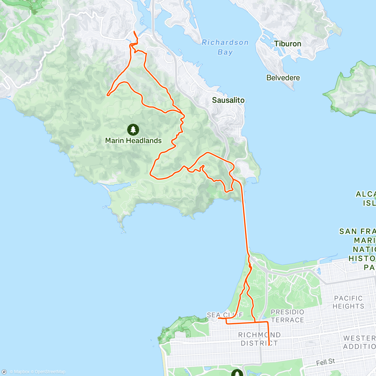Map of the activity, Human Powered Adventure