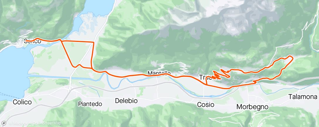 Map of the activity, Combinato parte bici