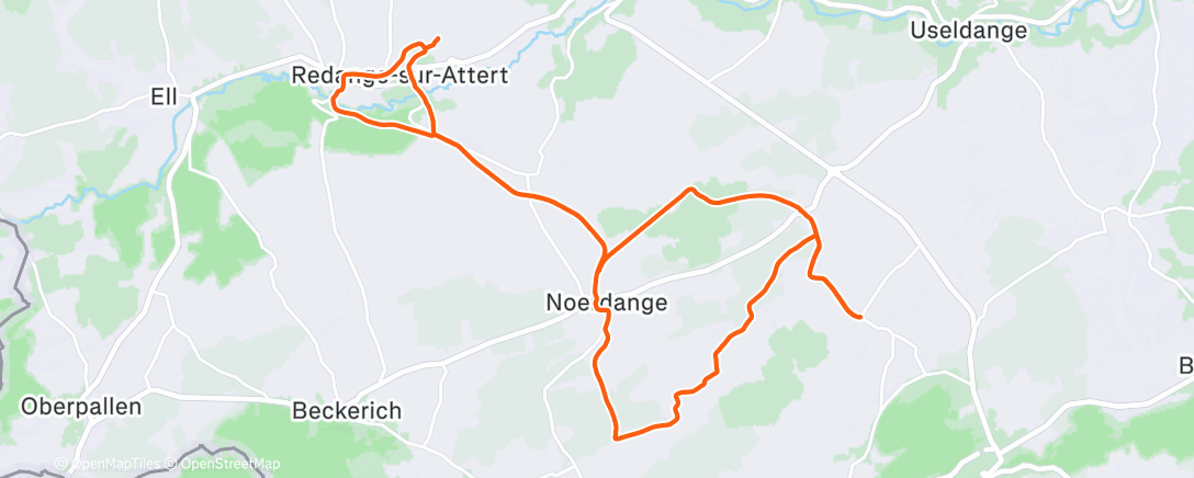 Map of the activity, Afternoon Ride